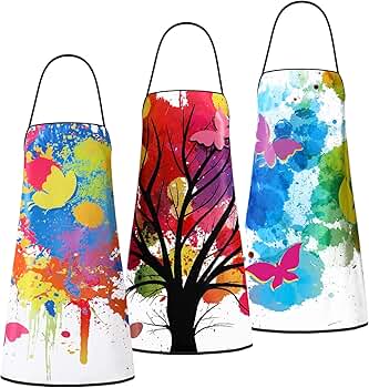 atmos × COOK HANDMADE PAINT APRON MULTI Amazon.com: Eurzom 3 Pcs Colorful Artist Painting Smock for
